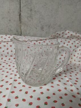 Glass Creamer Pitcher